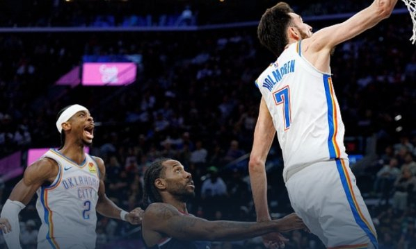 雷霆大胜快船豪取7连胜 提前锁定常规赛联盟第一